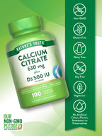 Nature's Truth Calcium Citrate with Vitamin D3 - 100 Caplets - image 3