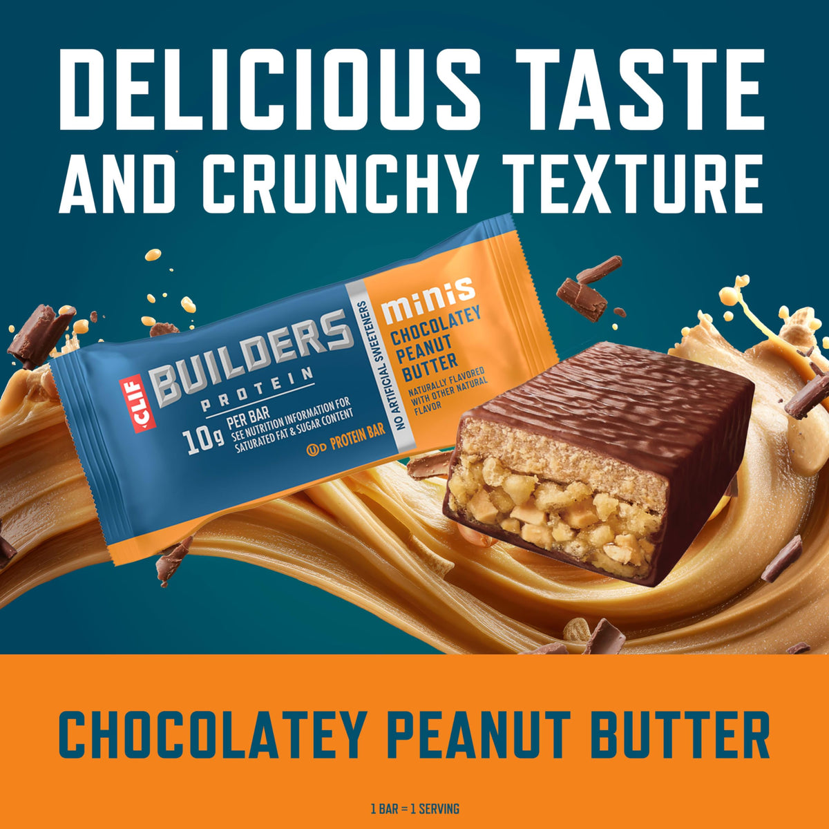 CLIF Bar BUILDERS Minis Protein Bars Chocolatey Peanut Butter - 10ct - image 5