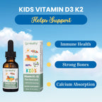 Go Healthy Natural Kids Vitamin D3 K2 Liquid Drops - 1 Fl Oz - image 4