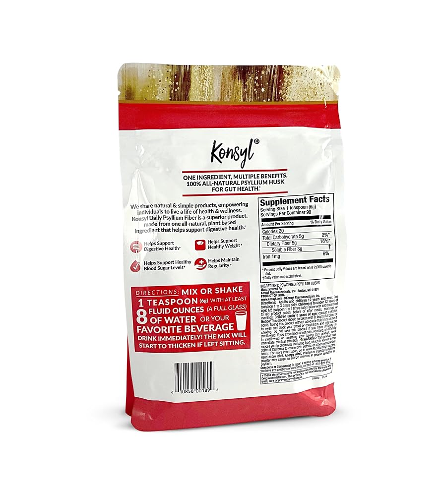 Konsyl Daily Psyllium Fiber Powder - 90 Servings - image 2