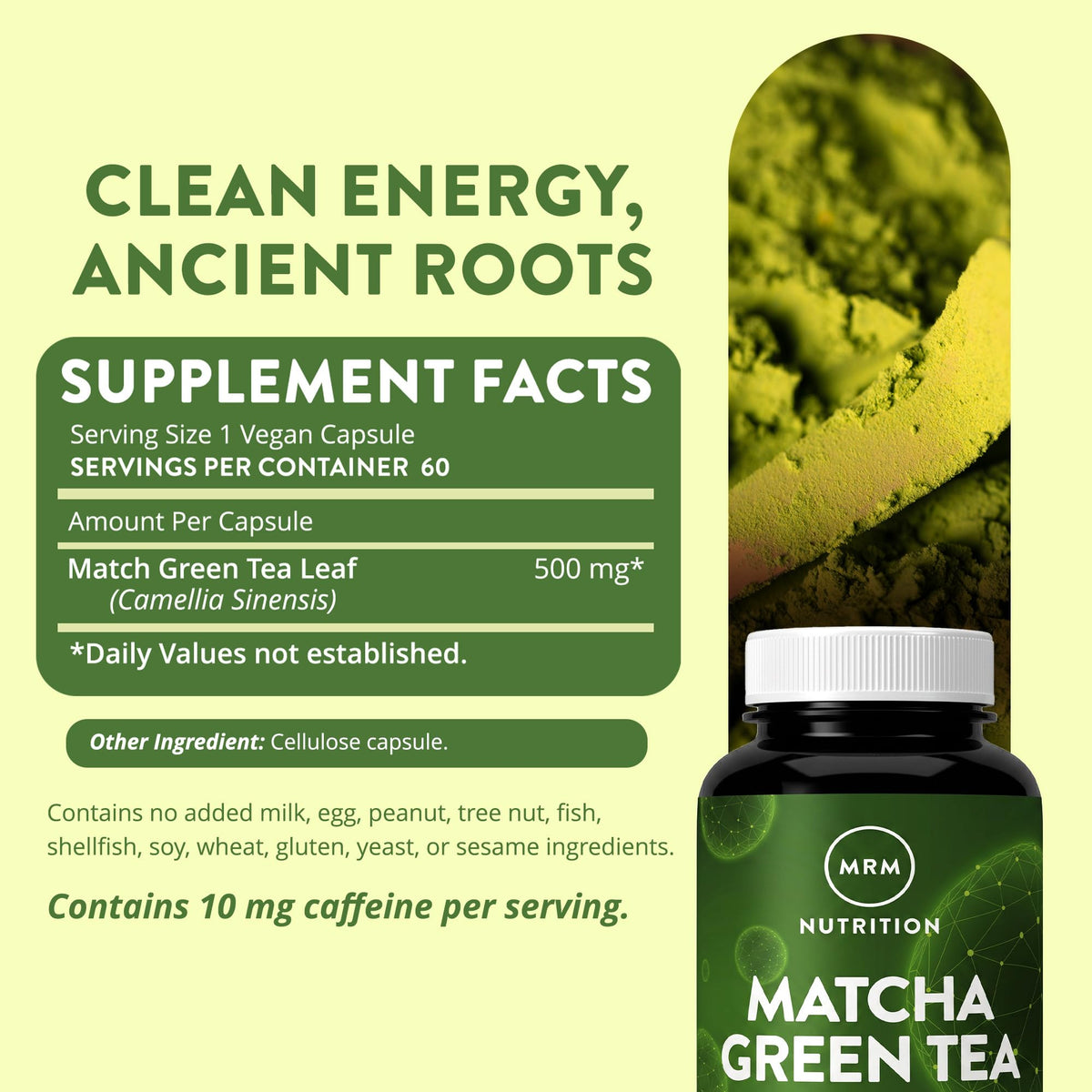 MRM Matcha Green Tea Capsules - 60 Capsules - image 2