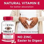 Viteyes AREDS 2 Zinc Free Macular Support - 120 Capsules - image 6
