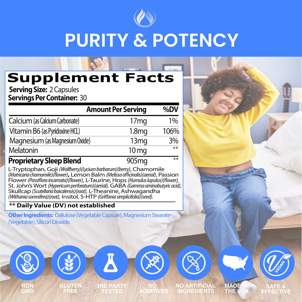 THE ENCLARE NUTRITION Melatonin 10mg Sleep Aid with Ashwagandha - image 4