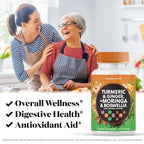 Superfood MD Turmeric Moringa Capsules Supplement