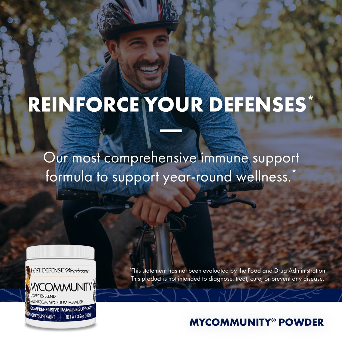 Host Defense MyCommunity Mushroom Powder for Immune Support - 100g - image 5