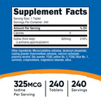 Nutricost Kelp Tablets 325mcg Iodine - 240 Tablets - image 2