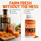Strong Organics Raw Organic Carrot Juice Powder - 120 Capsules - image 6