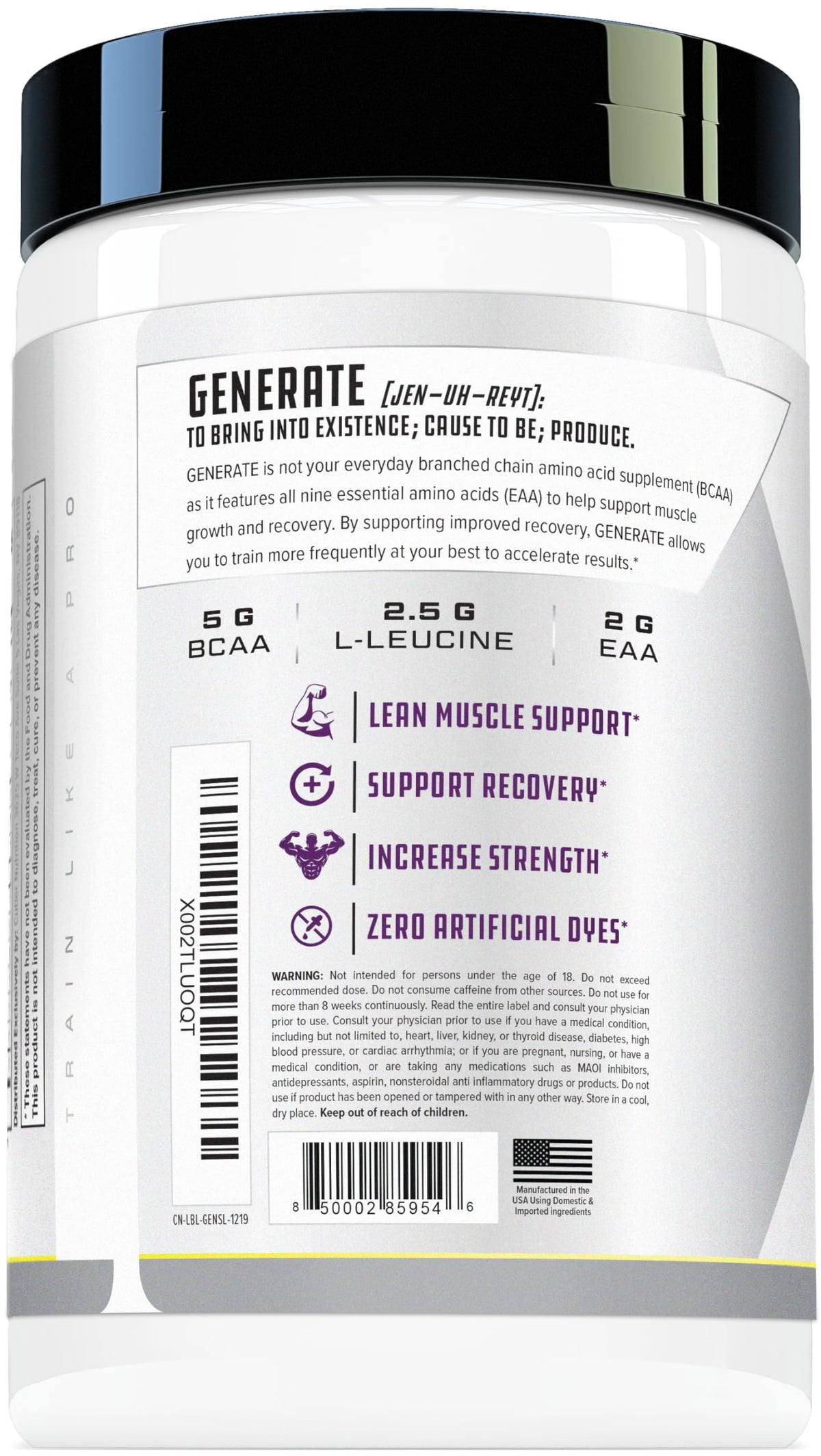 Cutler Nutrition Generate Amino Powder