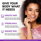 NUTRAHARMONY Biotin Gummies with Collagen - Hair Growth Support Skin