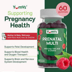 YUM-V'S Prenatal Gummies for Women with Folic Acid & Iron - 60 Count - image 2