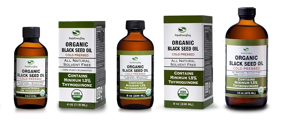 HalalEveryDay Organic Black Seed Oil - USDA Certified Cold Pressed - image 8