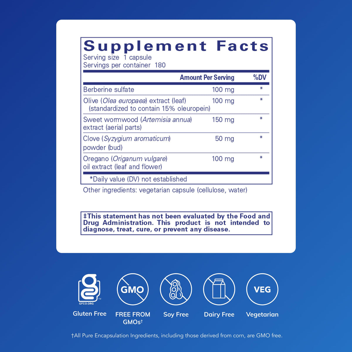 Pure Encapsulation Unflavored Capsules Microdefense Gastrointestinal