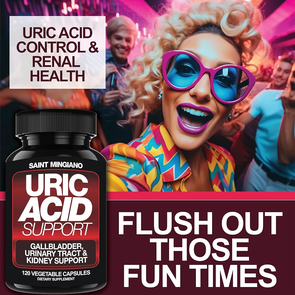 Saint Mingiano Uric Acid & Kidney Support - 120 Capsules - image 4