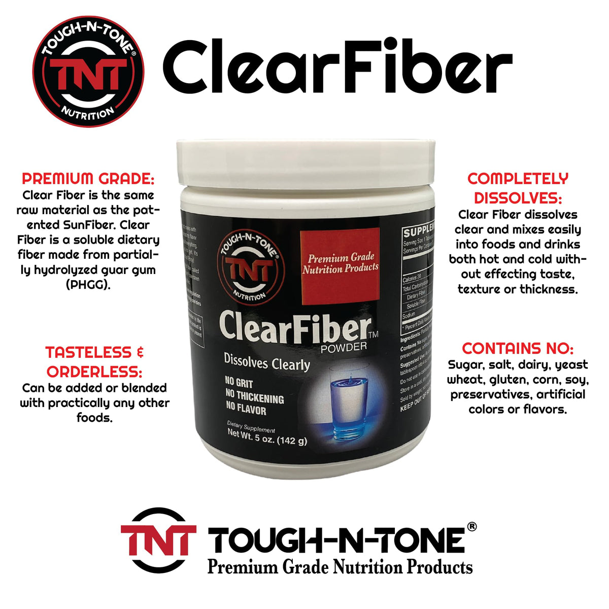 TOUGH-N-TONE ClearFiber Powder