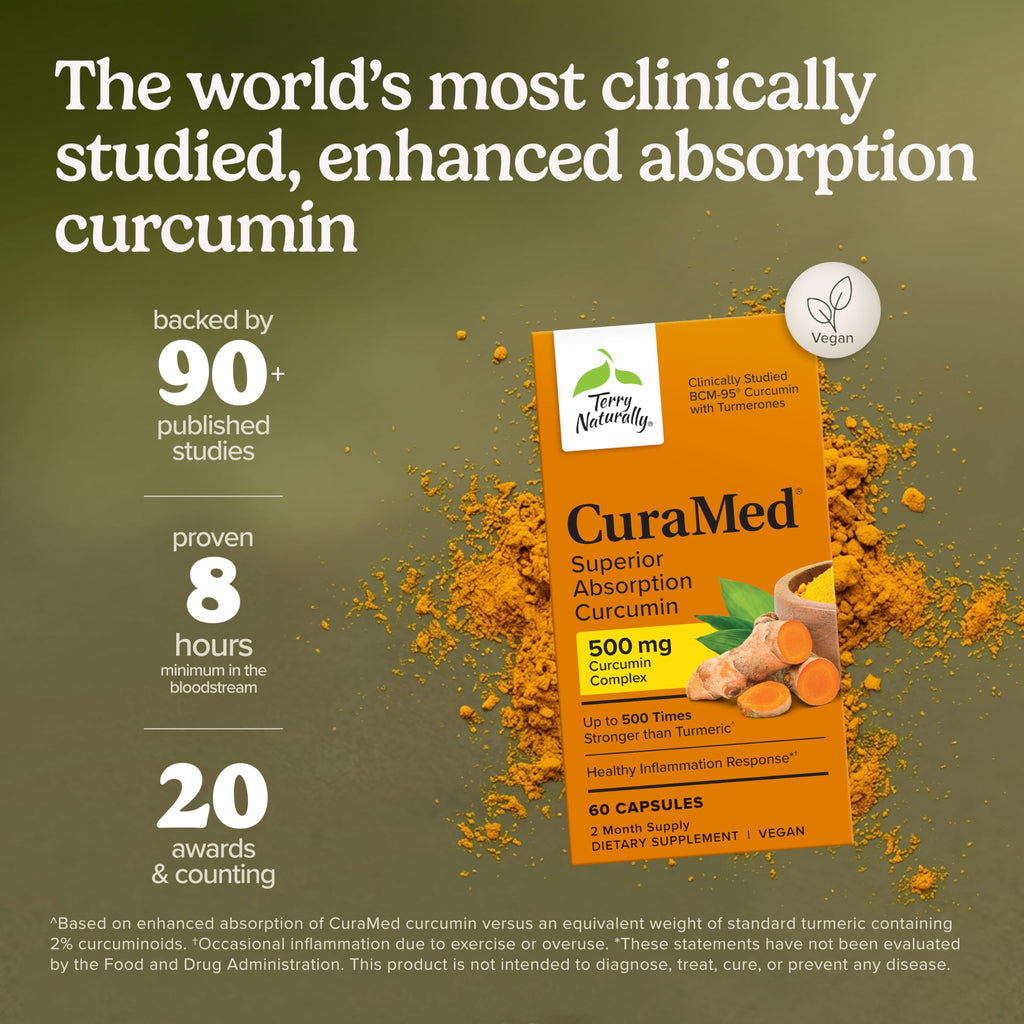 Terry Naturally CuraMed 500mg Curcumin Capsules - 60 Count - image 3