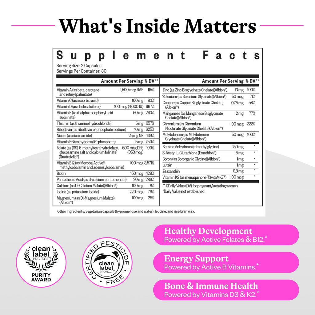 Seeking Health Prenatal Essentials Brain Health Support - 60 Capsules - image 2