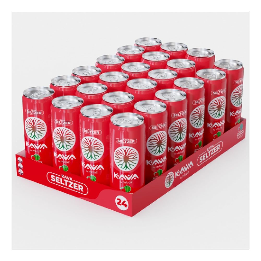 Mitra9 Strawberry Watermelon Sparkling Kava Drink