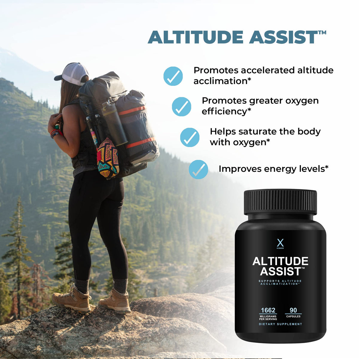 HUMANX Altitude Assist - Altitude Sickness Prevention - Relief for Mountain - image 3