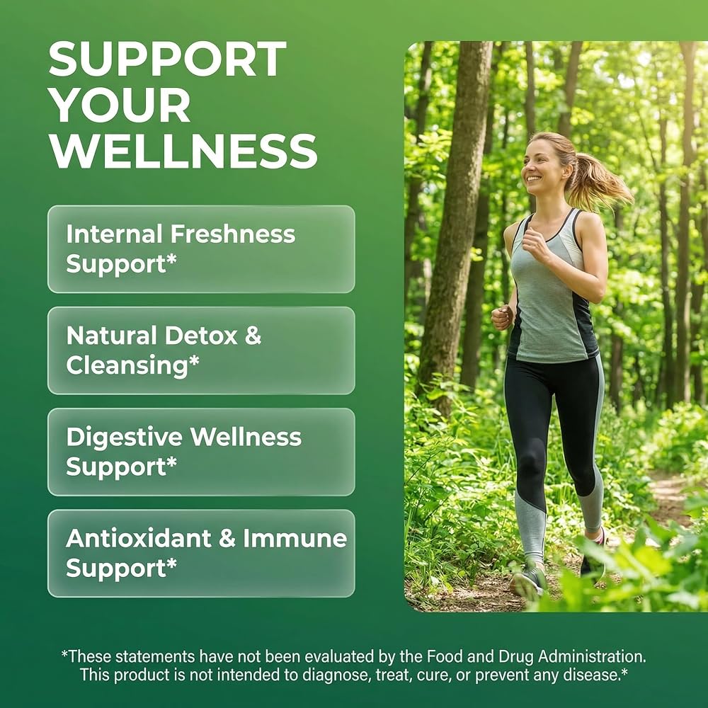 Clean Nutra Chlorophyll Capsules Supplement Internal Deodorant - image 2
