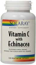Solaray Vitamin C with Echinacea 500 mg - 120 Capsules