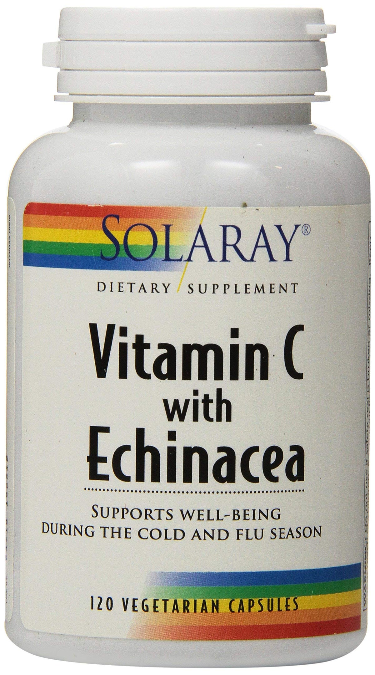 Solaray Vitamin C with Echinacea 500 mg - 120 Capsules
