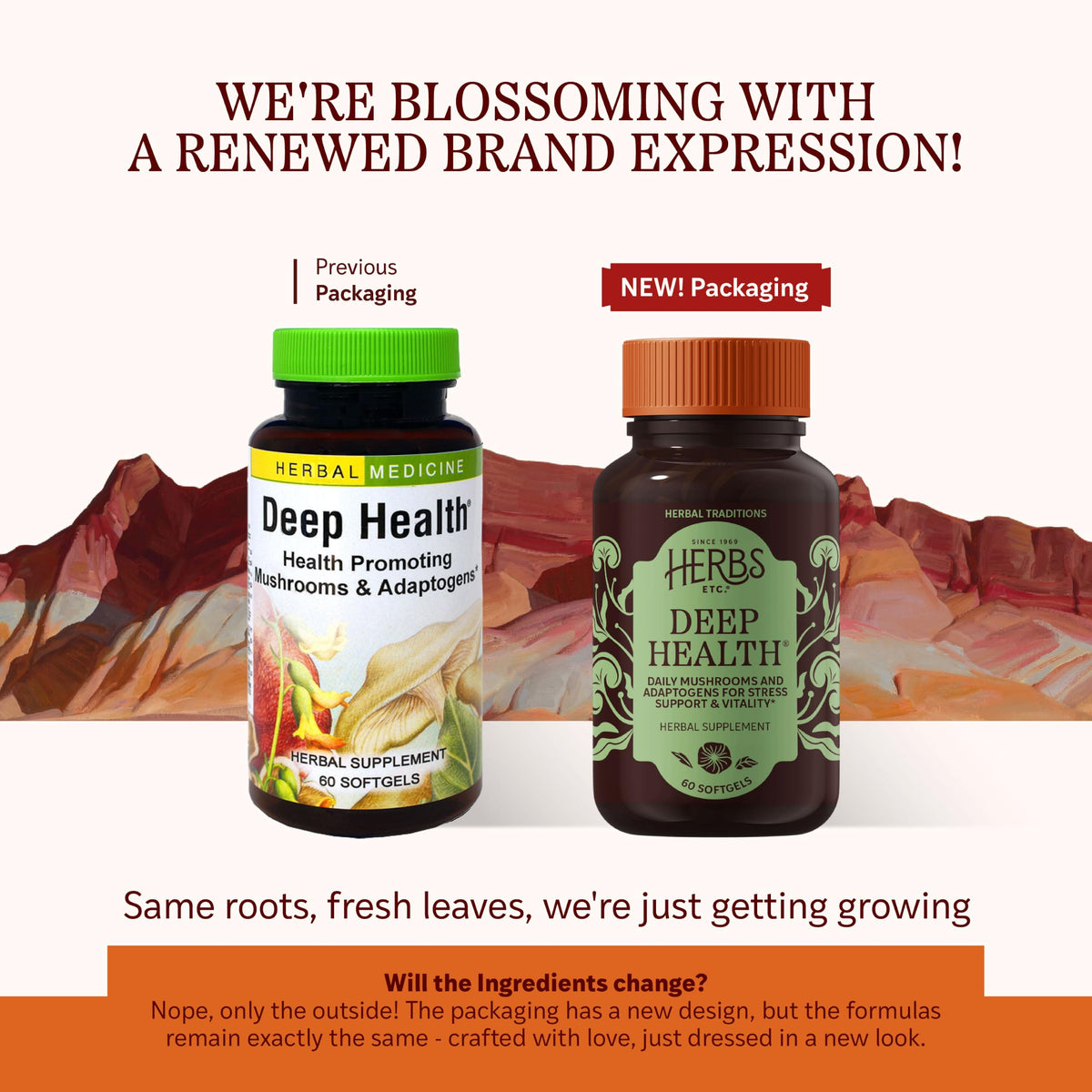 Herbs Etc. Deep Health - Daily Use Adaptogen Supplement - Aids Immune