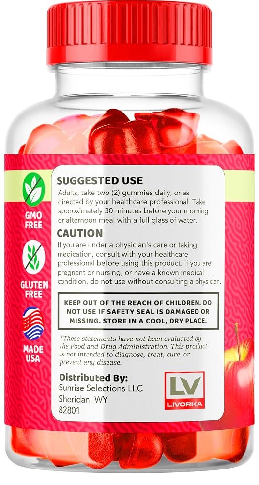 LIVORKA Ketofit ACV Keto Gummies - 120 Count (2 Pack) - image 6