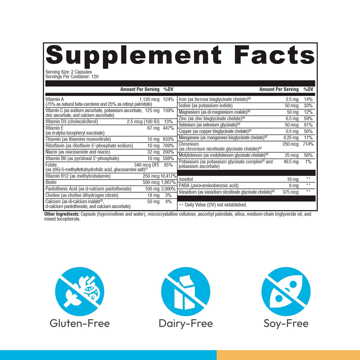 XYMOGEN ActivNutrients Multivitamin - 240 Capsules - image 2
