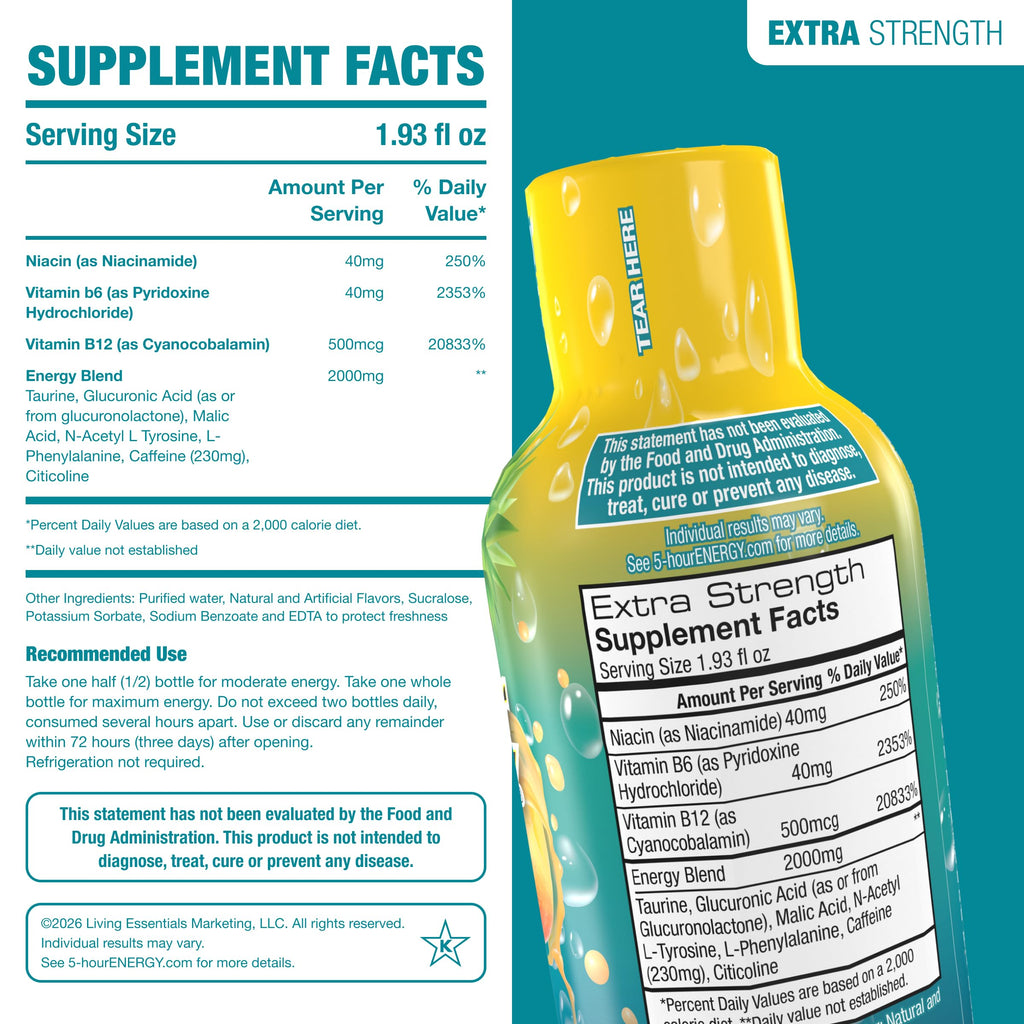 5-hour ENERGY Tropical Burst Extra Strength Energy Shot - 30 Count - image 4