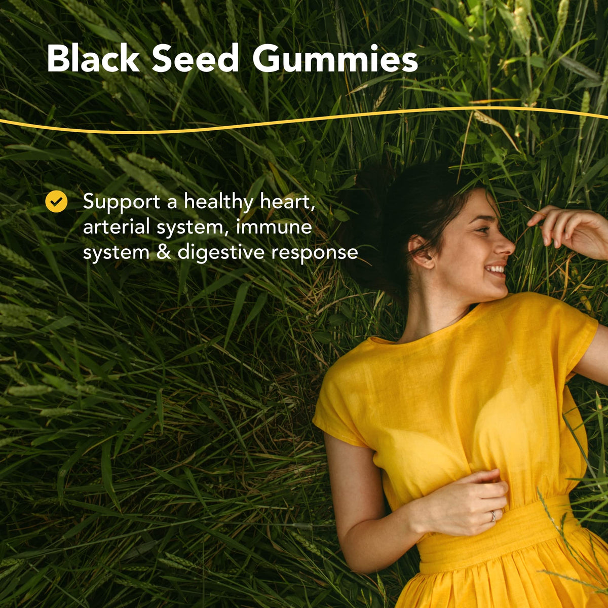 NORTH AMERICAN HERB & SPICE Black Seed Gummies Pomegranate - 60 Gummies - image 2