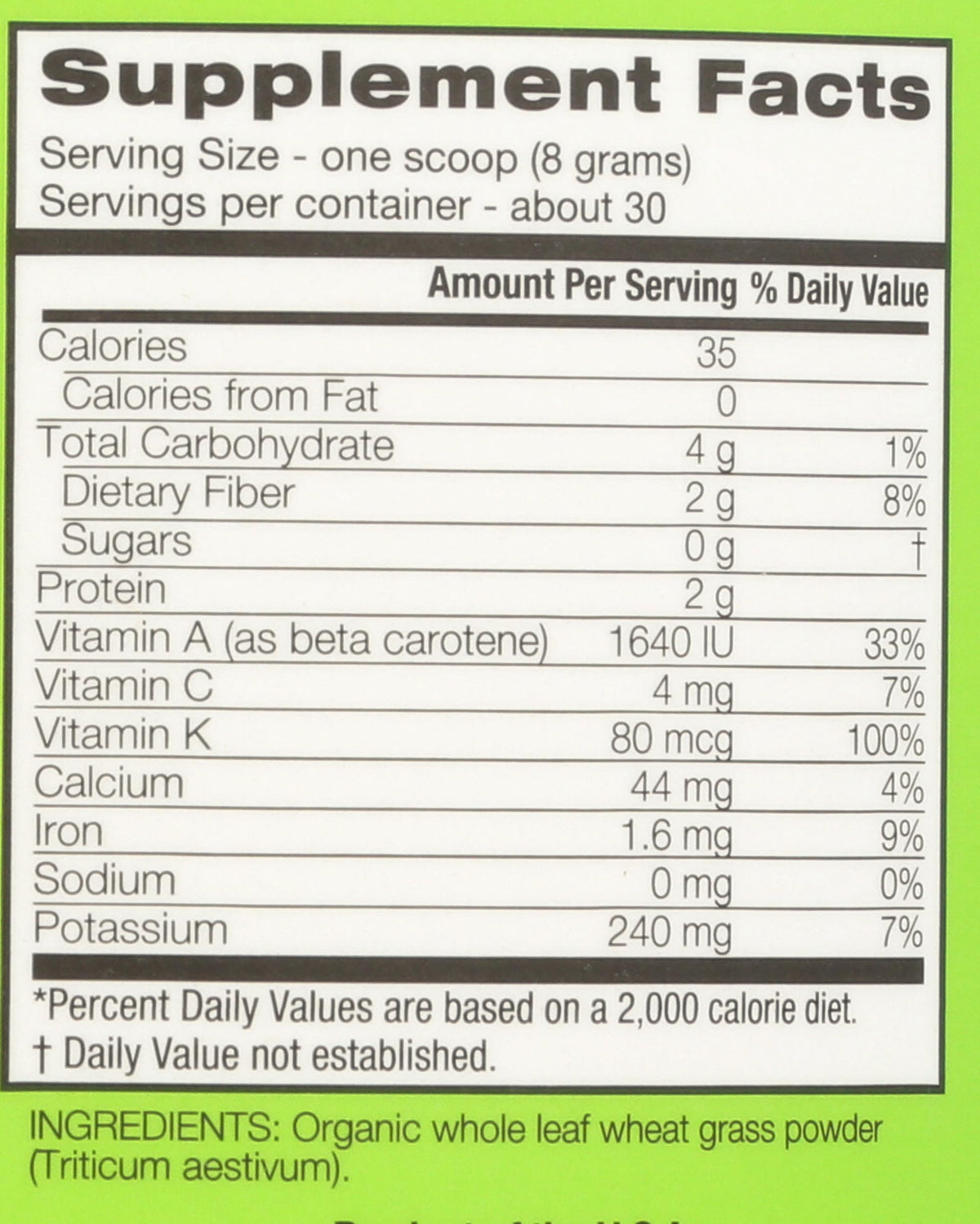 Amazing Grass Wheat Grass Powder, Whole-Leaf - 30 Servings - image 3
