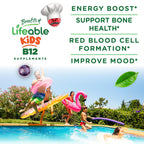 Lifeable Vitamin B12 1000 mcg Vegan Gummies for Kids - 90 Count - image 3