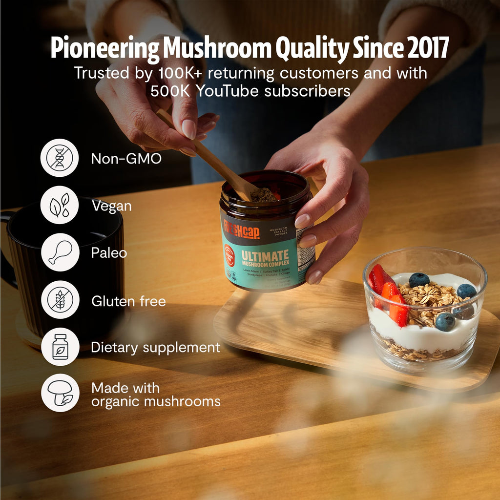 FreshCap Mushrooms Ultimate Mushroom Complex Powder - 60 Servings - image 7