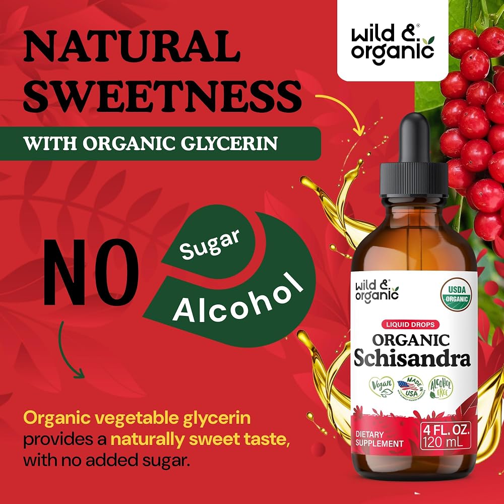 Wild & Organic Schisandra Tincture 500 mg - 4 oz - image 6