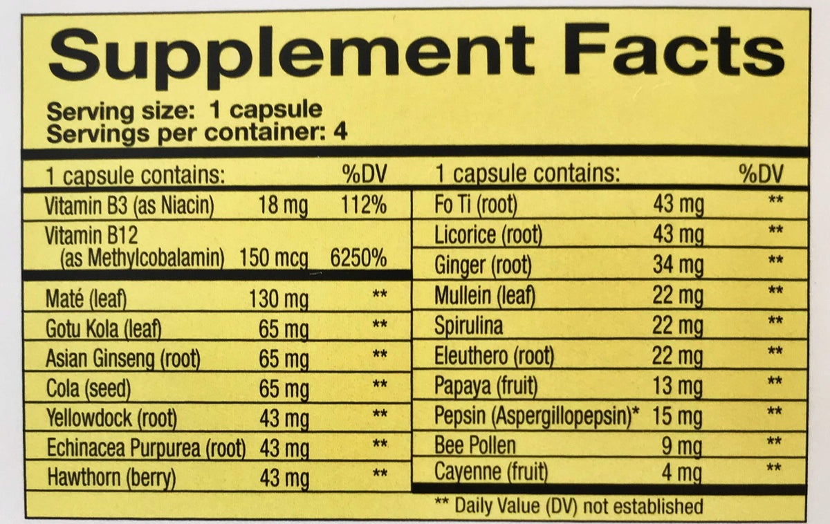Positive Power Energy Booster - 60 Capsules - image 3