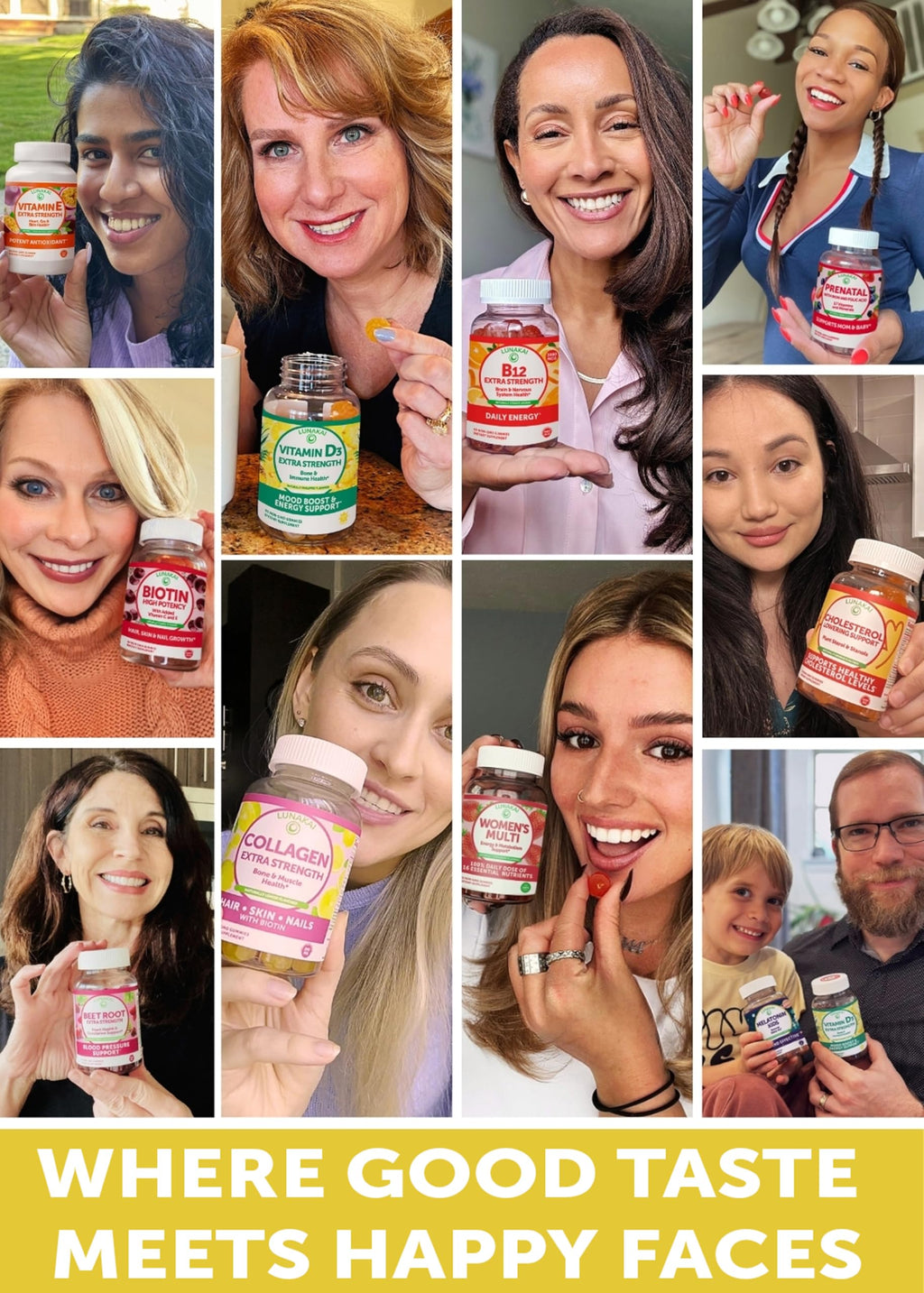 Lunakai Delicious US Made Collagen Gummies - 200mg Non-GMO Anti-Aging