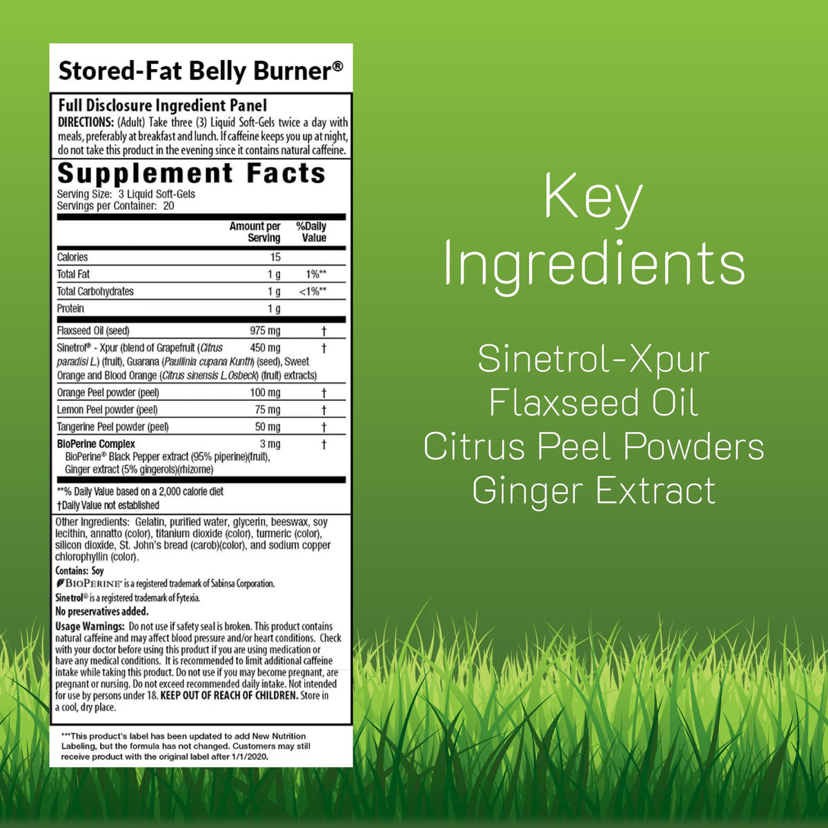 Irwin Naturals Stored-Fat Belly Burner - 72 Liquid Soft-Gels - Helps