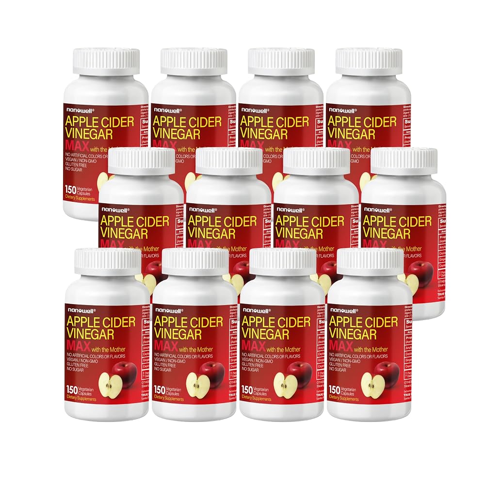 NANOWELL Apple Cider Vinegar Max with The Mother - Detox & Wellness