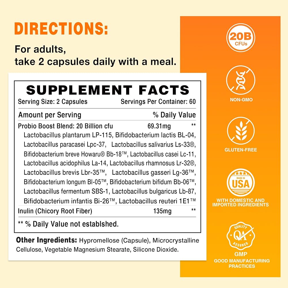 Vitamin World Probiotic 16 20 Billion CFU - 120 Capsules - image 2