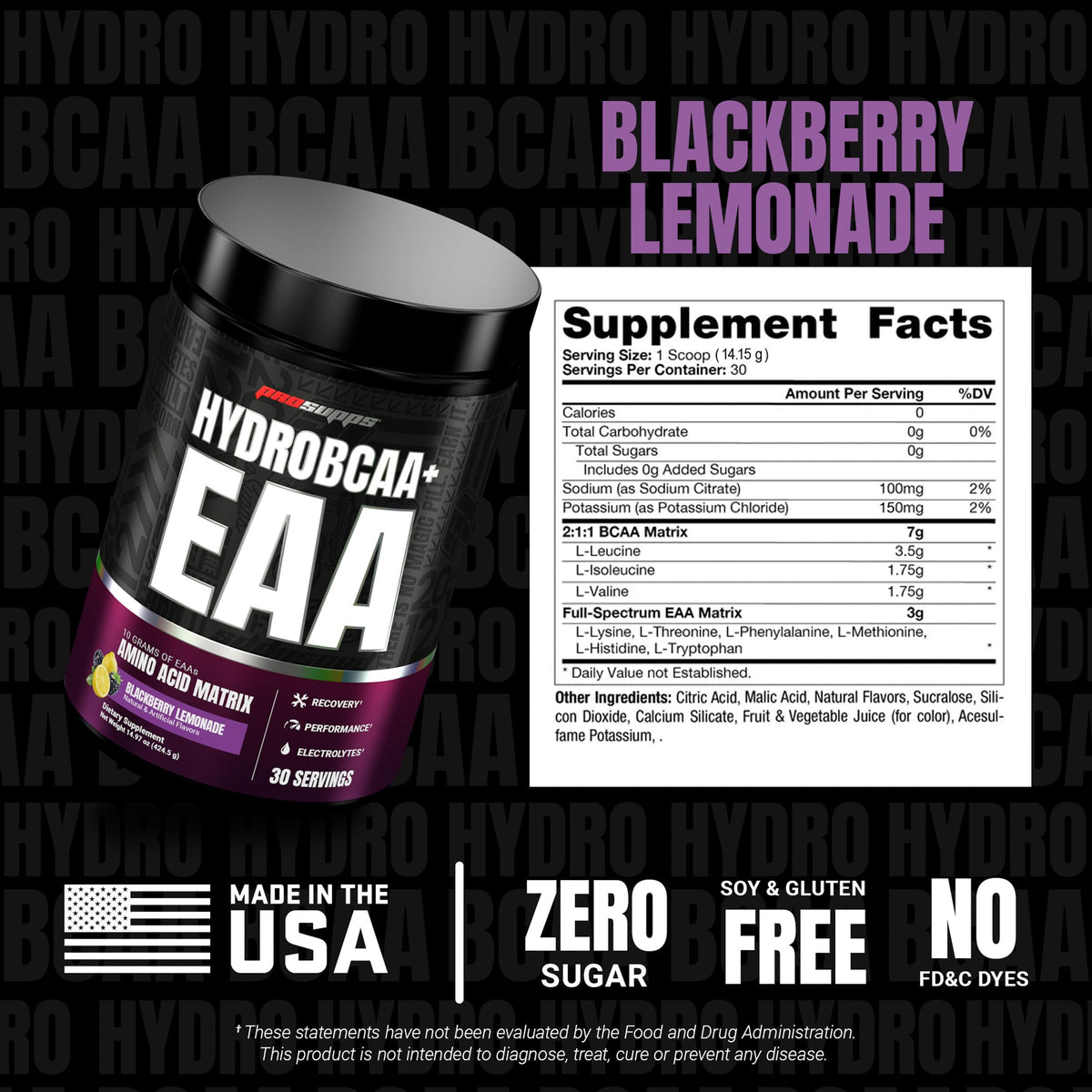ProSupps HydroBCAA Essential Amino Acids Powder - 30 Servings - image 5
