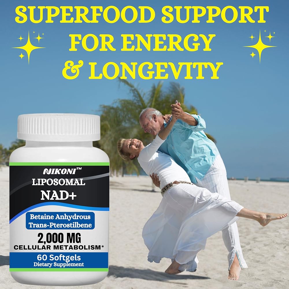 Nikoni Liposomal NAD+ 2000 mg with TMG and Pterostilbene