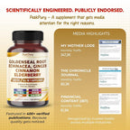 PeakPury Goldenseal Root 1500 mg with Echinacea - 150 Capsules - image 7