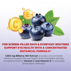 PeakPury Bilberry 12-Ingredient Formula with Lutein - 150 Capsules - image 2