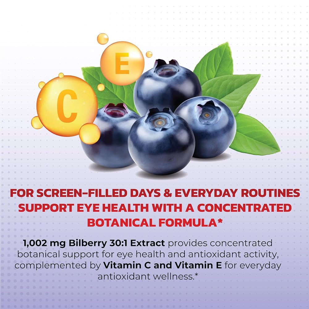 PeakPury Bilberry 12-Ingredient Formula with Lutein - 150 Capsules - image 2