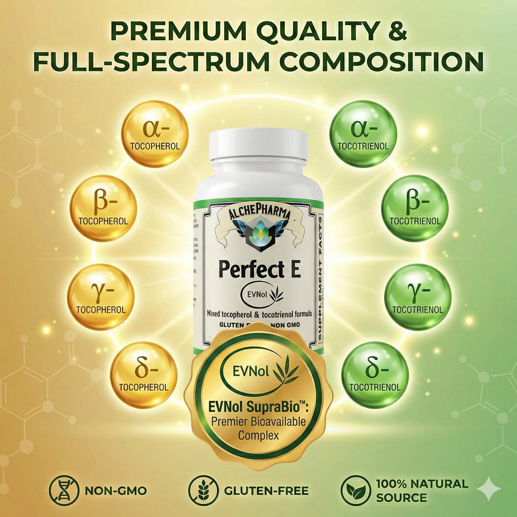 AlchePharma Perfect E - Patented EVNol® Brand tocotrienols Full
