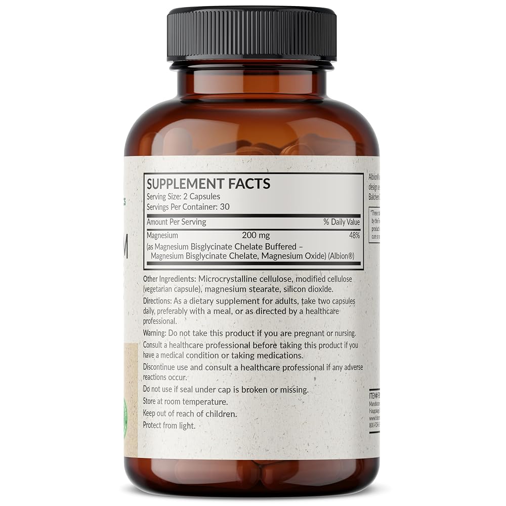 Futurebiotics Magnesium Glycinate 200 MG per Serving 100% Chelated