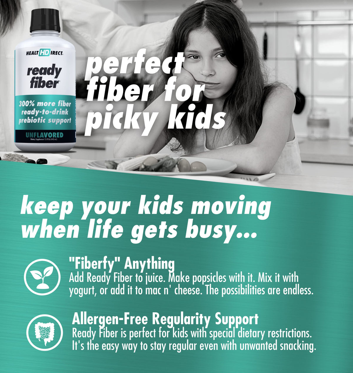 HEALTH DIRECT Ready Fiber Prebiotic Liquid Fiber - 15 Fl Oz - image 4