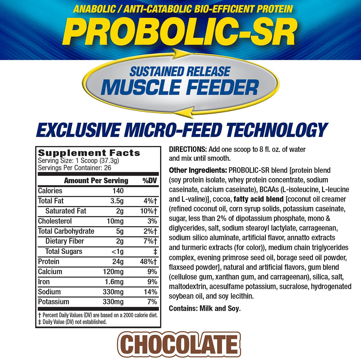 Maximum Human Performance Probolic-SR Sustained Release Protein Powder
