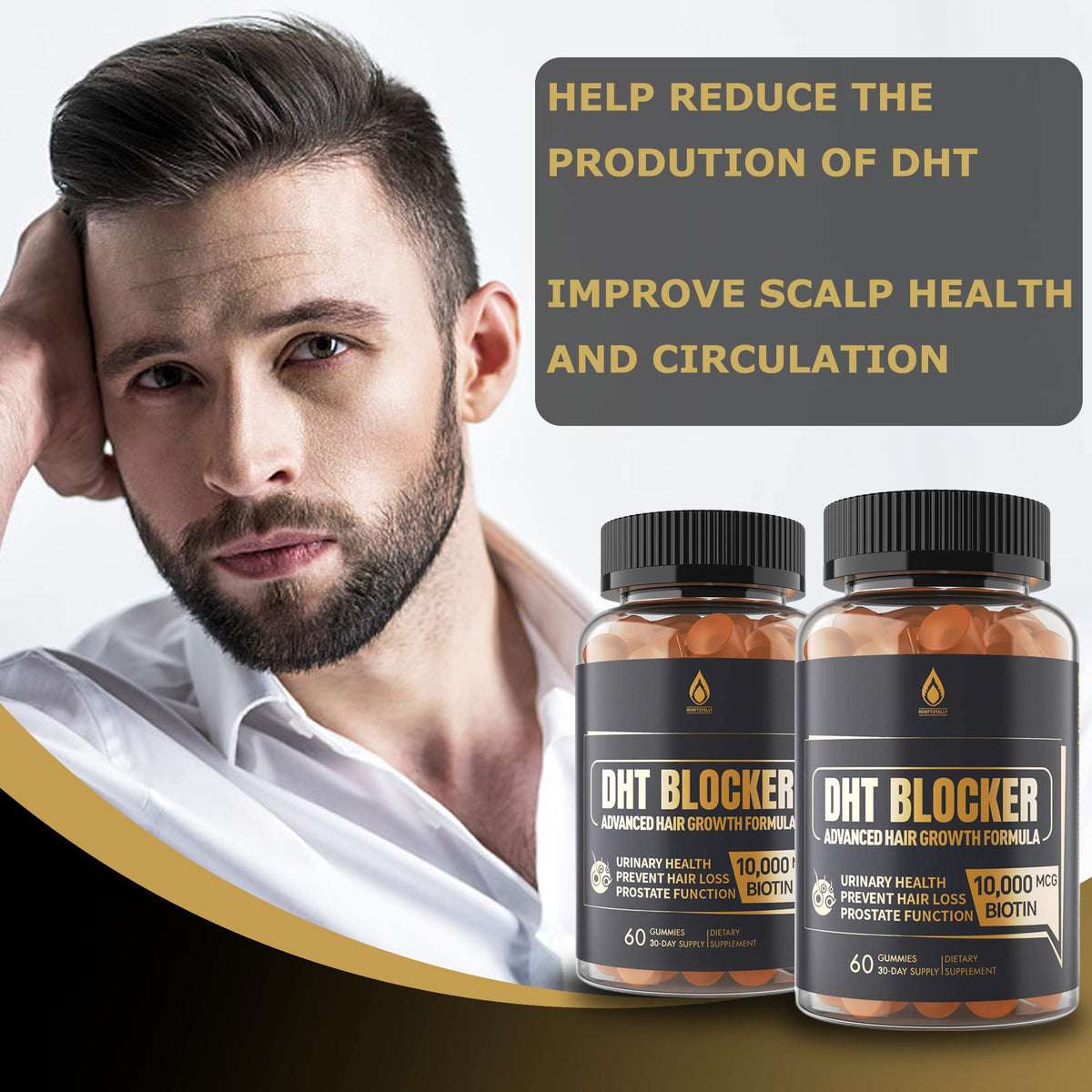 LILICARE DHT Blocker Gummies Hair Growth Supplement