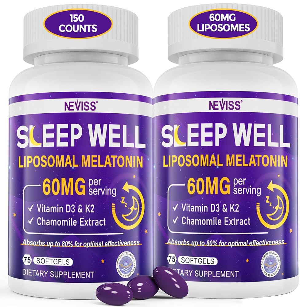 NEVISS Melatonin 60mg for Adults High Dose